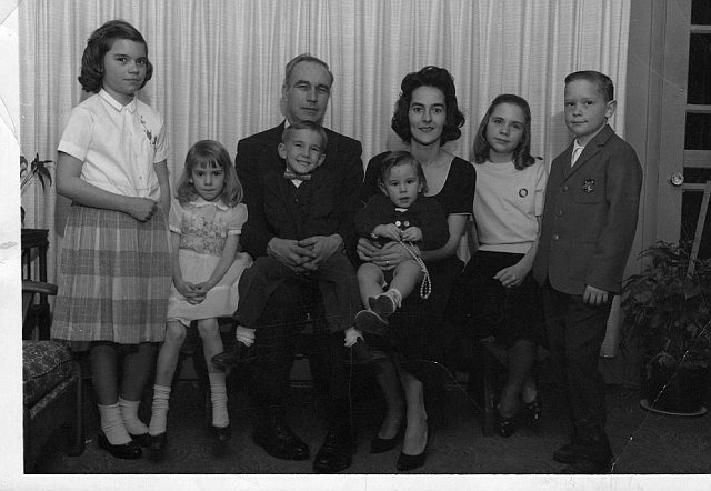 Opal and Clinton Barrett with their children