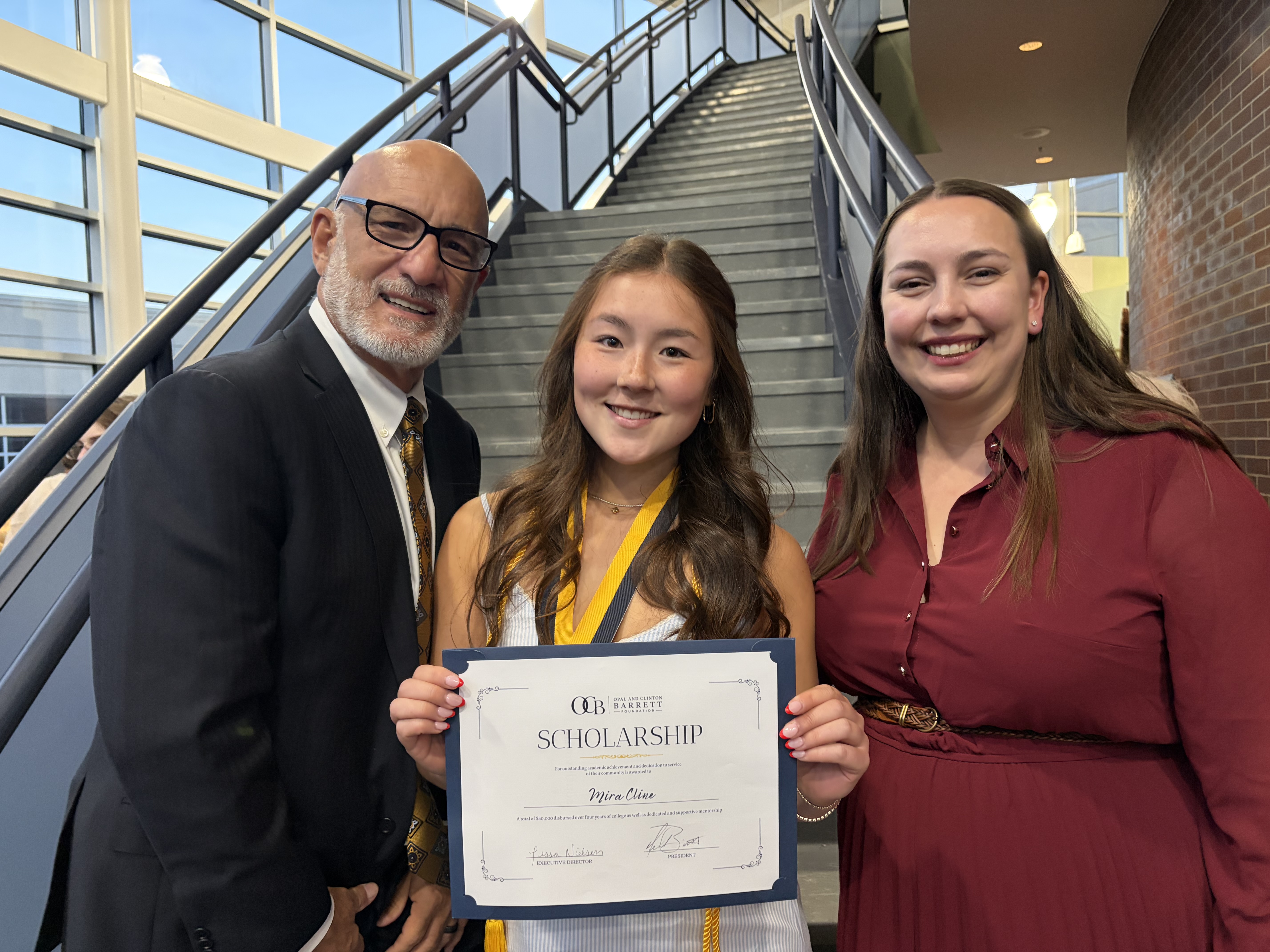 Mira Cline, Class of 2026 Barrett Scholarship Recipient